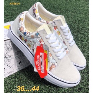 🆕รองเท้า V_NS X PEANUTS OLD SKOOL✔ งาน hiend  size 36-44🎈  รองเท้าผ้าใบผู้หญิง ผู้ชาย รองเท้าผ้าใบลำลอง