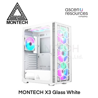 Case (เคส) MONTECH X3 Glass White ของใหม่