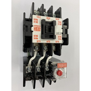 [2a2b] HITACHI HS32-T MAGNETIC CONTACTOR + OVERLOAD RELAY [2NO2NC]