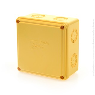 กล่องพักสายกันฝน ท่อเหลือง 4"x4" ZBUY4x4-WP