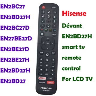 Devant Hisense Dévant รีโมตคอนโทรลสมาร์ททีวี EN2BC27 EN2BD27H สําหรับ LCD TV 32LTV900 39LTV900 43LTV900 50LTV800(A0318-UP) 55LTV800(A0218-UP) 32STV101 43STV101 40