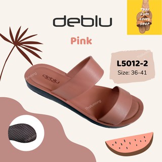 รองเท้าแตะสวมหญิง deblu เดอบลู L5012-2 สำหรับสตรี มี 3 สี: สีดำ สีชมพู สีโอวัลติน size:36-41