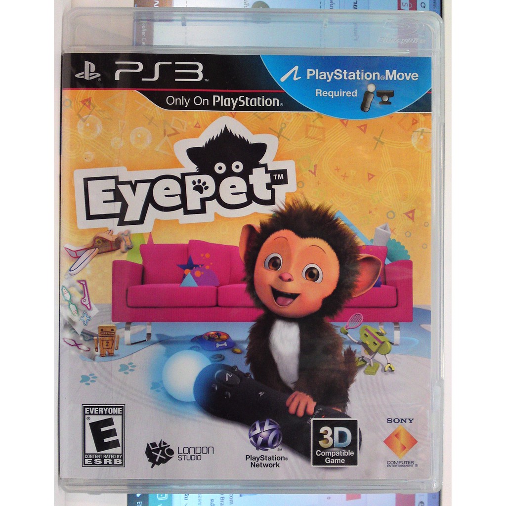 (ภาษาอังกฤษ) มือ2 PS3 EyePet แผ่นPS3 เกมPS3 มือสอง (Only On Playstation Eye Pet PS Playstation Move Game)