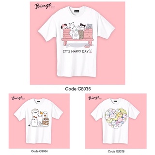 เสื้อยืดลายพาสเทลคอกลม รหัส PS และ GS