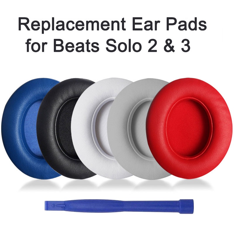 แผ่นโฟมครอบหูฟังไร้สาย แบบเปลี่ยน สําหรับ Beats Solo 2 Solo 3 Solo 2 Solo 3