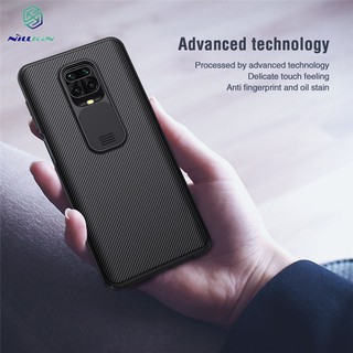 เคสโทรศัพท์มือถือ PC แบบแข็ง ป้องกันกล้อง สําหรับ Xiaomi Redmi Note 9 9S Pro Max Note Lite Nillkin CamShield Case Hard PC Back Cover for Xiaomi Mi POCO M2 Pro