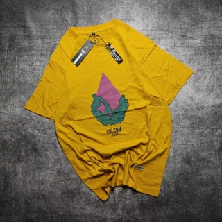 เสื้อยืด ลาย VOLCOM STONE VOLCOM สีม่วง สีเหลืองS-5XL