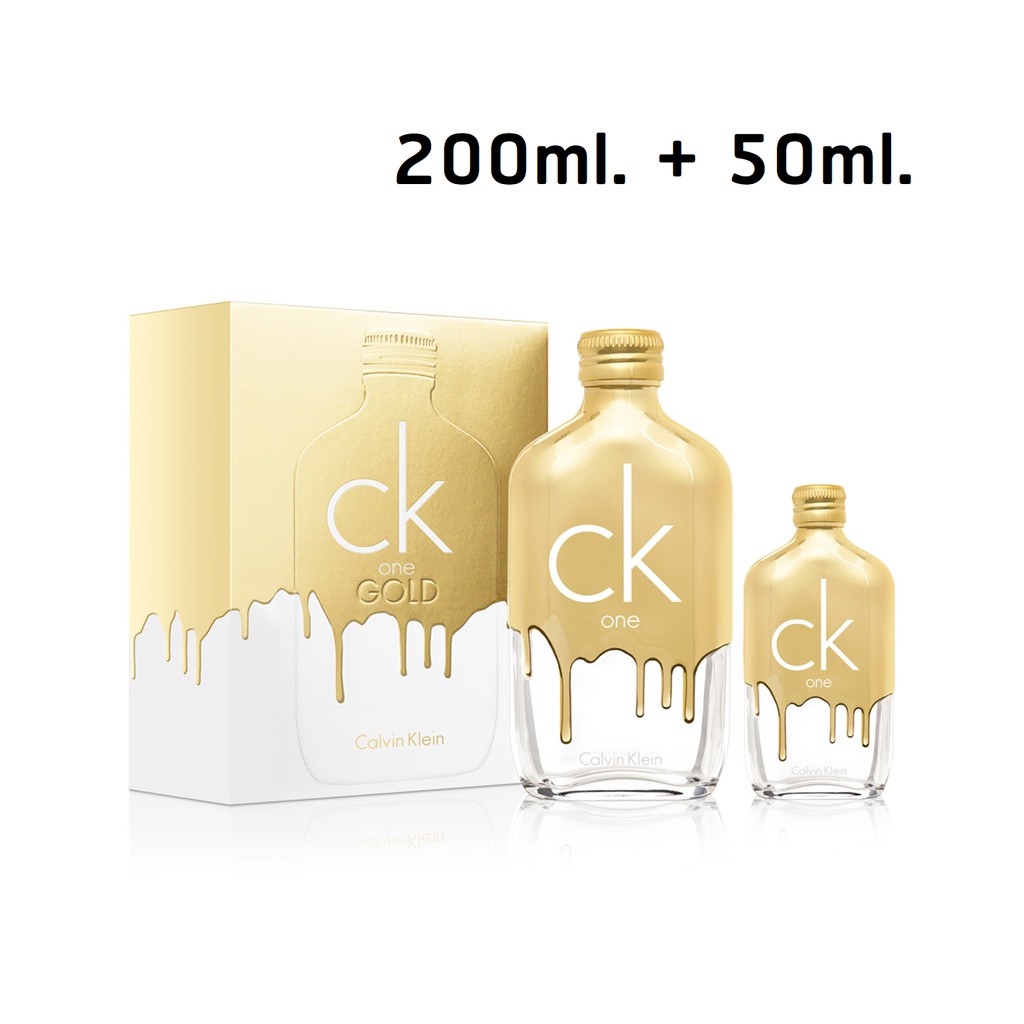 Set Calvin Klein Ck One Gold Edt 0 Ml 50 Ml กล องซ ล Shopee Thailand