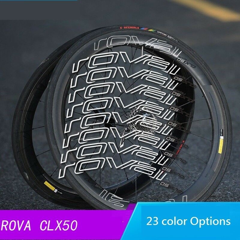 8x Roval CLX 50 ชุดสติ๊กเกอร์สําหรับสองล้อคาร์บอนจักรยานเสือหมอบ C / สติ๊กเกอร์ดิสก์เบรก