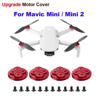 bhs Updated Motor Covers Mavic Mini Scratch Proof Propellers Aluminum Alloy/ABS Engine Protective Cover For DJI Mini 2/MINI SE Accessories