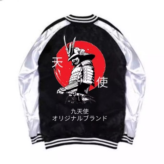 เสื้อแจ็กเก็ตเบสบอล คอสเพลย์อนิเมะ Sukajan Hayabusa Samurai สไตล์ญี่ปุ่น สําหรับผู้ชาย และผู้หญิง
