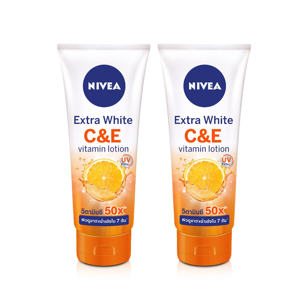 [ส่งฟรี] นีเวีย เอ็กซ์ตร้าไวท์ ซีแอนด์อี วิตามินโลชั่น 320มล. 2ชิ้น NIVEA Extra White CandE Vitamin Lotion 320ml. 2 pcs.