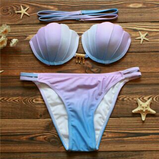 พร้อมส่ง s pastel mermaid bikini