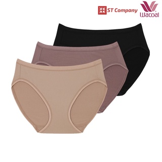 กางเกงในทรงบิกินี่ Wacoal Bikini Panty pack 3 ชิ้น เบจ-น้ำตาล-ดำ รุ่น WU1M29/WQ6M29 กางเกงในหญิง กางเกงใน ผู้หญิง วาโก้