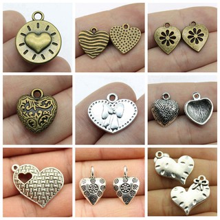 CHARMS จี้หัวใจสําหรับทําเครื่องประดับแฮนด์เมด Diy