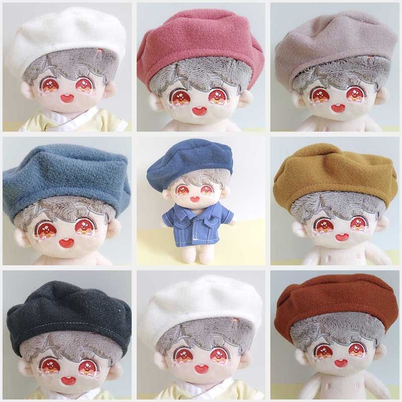 👒พร้อมส่ง👒 ชุดตุ๊กตา 20cm 15cm หมวกตุ๊กตา 20cm 15cm หมวกเบเร่ห์