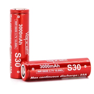 (ส่งจากไทย) [แบตเตอรี่] Vapcell S30 18650 3000mAh 25A Battery แบตเตอรี่