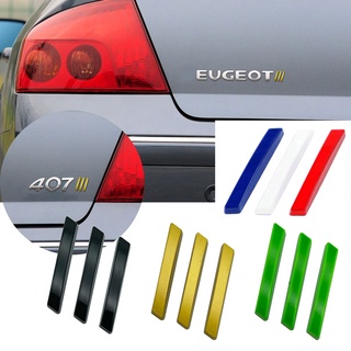 สติกเกอร์โลหะ ลายตราสัญลักษณ์ 3D สําหรับติดตกแต่งรถยนต์ Peugeot 308 408 508 206 207 3008 4008 5008