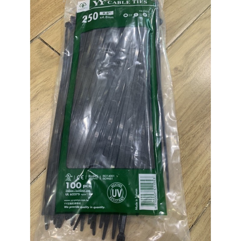 เคเบิลไทน์ สายรัดพลาสติกอย่างดีเหนียวทนความร้อน 8นิ้วกับ10นิ้ว - รูปที่ 3