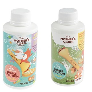 Mother’s Corn น้ำยาเป่าลูกโป่งสูตรฟองจับเล่นได้ ขนาด 200 ml. ทำจากใยพืช 100% ปราศจากสารพิษ ปลอดภัยต่อลูกน้อย