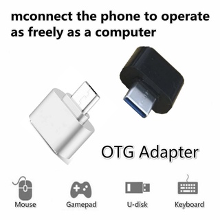 อะแดปเตอร์แปลง Micro USB OTG เป็น USB Type-C OTG สําหรับ Samsung Huawei Android TypeC