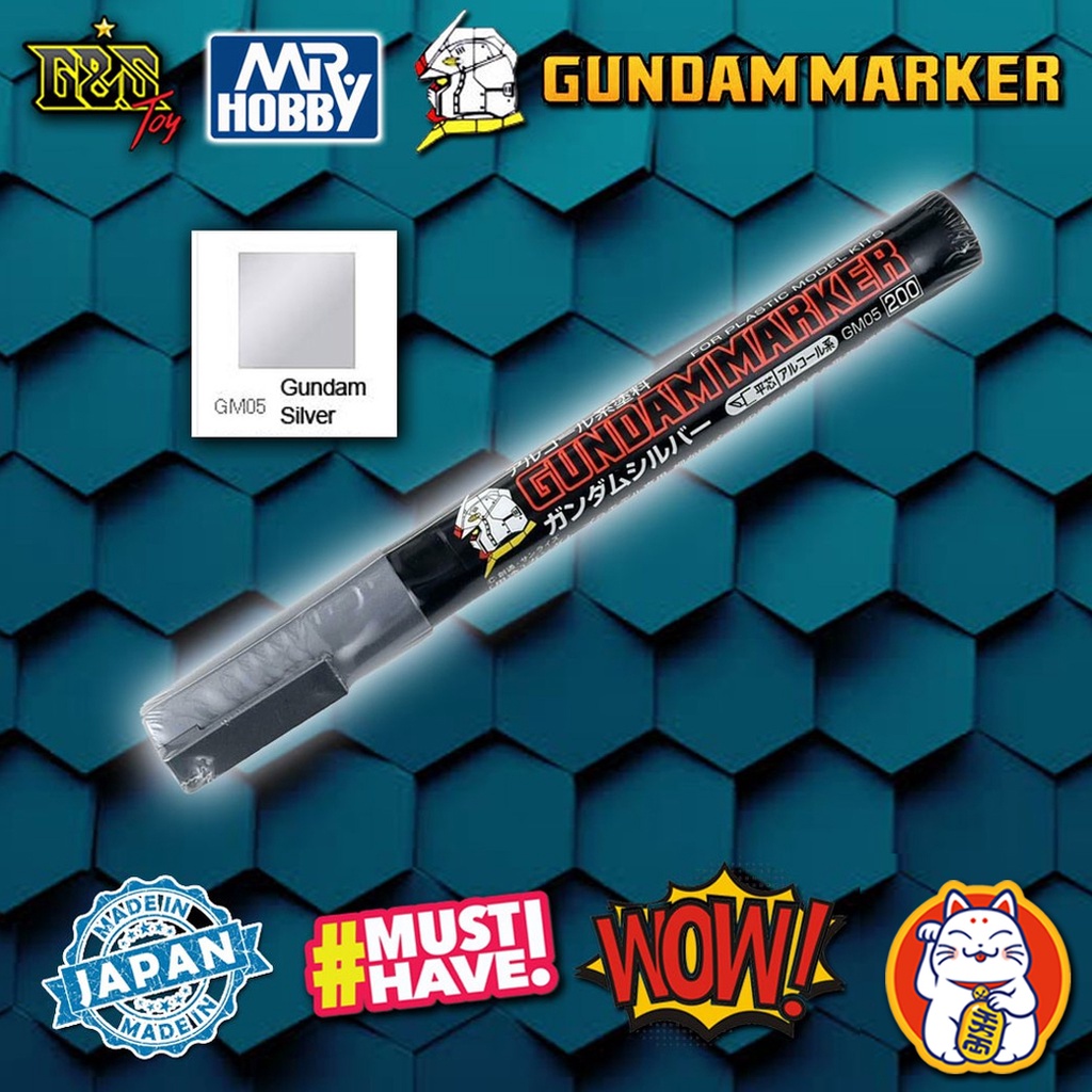 Gundam Marker - GM05 Sliver สีเงิน : Mr.Hobby