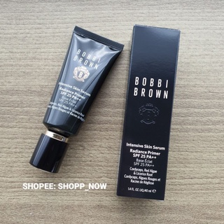 Bobbi Brown ไพรเมอร์ Intensive Skin Serum Radiance Primer SPF 25PA++ ขนาด 40ml ความเบลอรูขุมขนคือดีย์งาม หน้าเนียนกริบ♥️