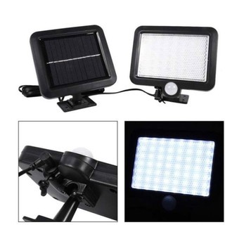 ไฟสปอร์ตไลท์ ทำงานโดยตรวจจับความเคลื่อนไหวSOLAR SENSOR 56 LED แสงขาว โคมไฟled โคมไฟโซล่าเซลล์ ไฟถนน ไฟled