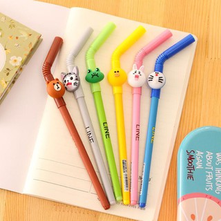 ปากกา ปากกาเจล สติ้กเอร์ line มี 6 สี