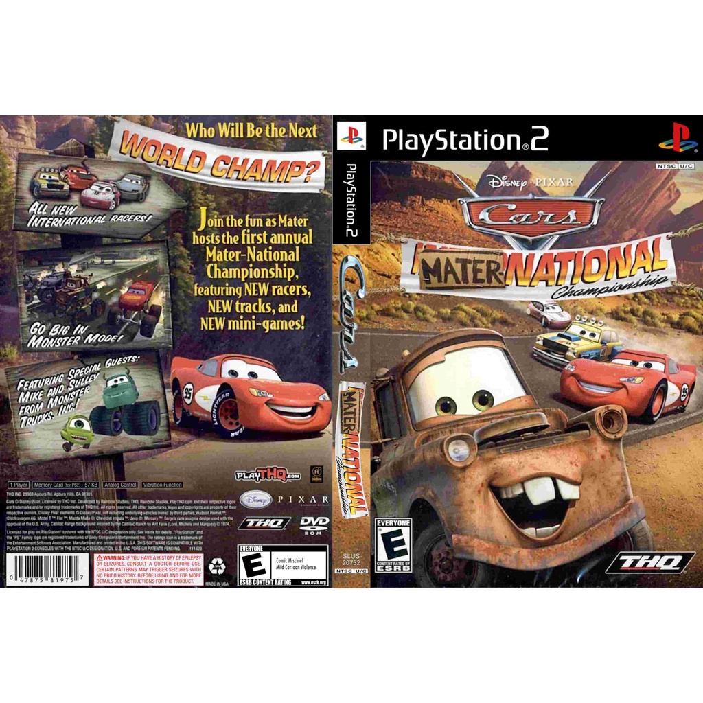 แผ่นเกมส์ PS2 Disney-Pixar Cars - Mater-National Championship   คุณภาพ ส่งไว (DVD)