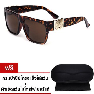 VINTAGE GLASSES OVER SQUARE CHROME HIPSTER SUNGLASSESรุ่น SQ CHROME 6604-1T11