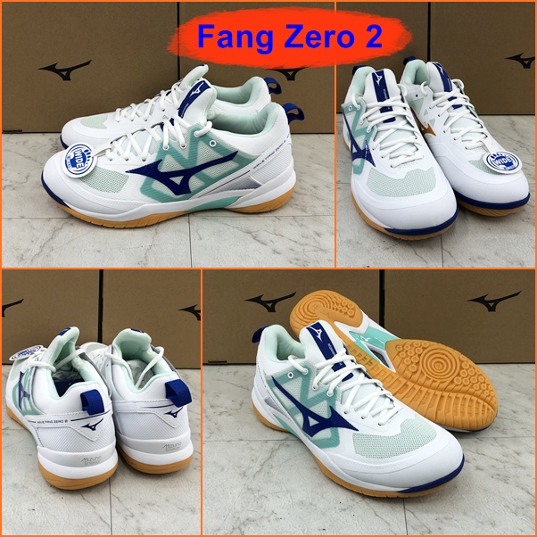 Mizuno Wave Fang Zero 2 สุดยอดรองเท้าแบดมินตัน หน้าเท้ากว้าง ยอดนิยม หรูหรา สีสวย นุ่มใส่สบายเท้า เบ