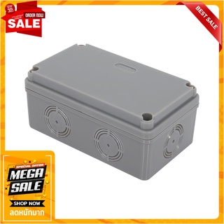 กล่องพลาสติกกันน้ำ ELEKTRA 2x4 นิ้ว สีเทา กล่องพักสายไฟ WATERPROOF JUNCTION BOX ELEKTRA 2"X4" GRAY