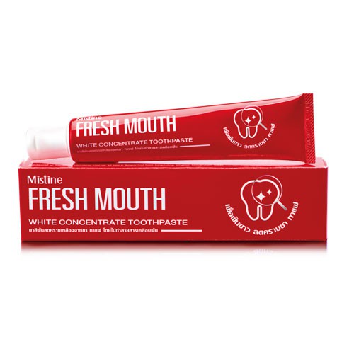 มิสทิน ยาสีฟัน เฟรช เมาส์ ไวท์ คอนเซนเทรท 40 กรัม MISTINE FRESH MOUTH WHITE CONCENTRATE TOOTHPASTE