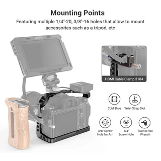 SMALLRIG กรงกล้อง ขนาดเล็ก สําหรับ Sony A7 III A7R III A9 2918