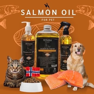 ‼️บำรุงขน ช่วยเจริญอาหาร‼️ น้ำมันปลาแซลมอนสูตรใหม่เกรด Premium 320ml. 🐾 สำหรับสุนัขและแมว!!