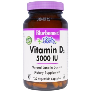 💥pre order💥🇺🇸 Bluebonnet Nutrition Vitamin D3, 5000 IU, 120&amp;250 Veggie Caps