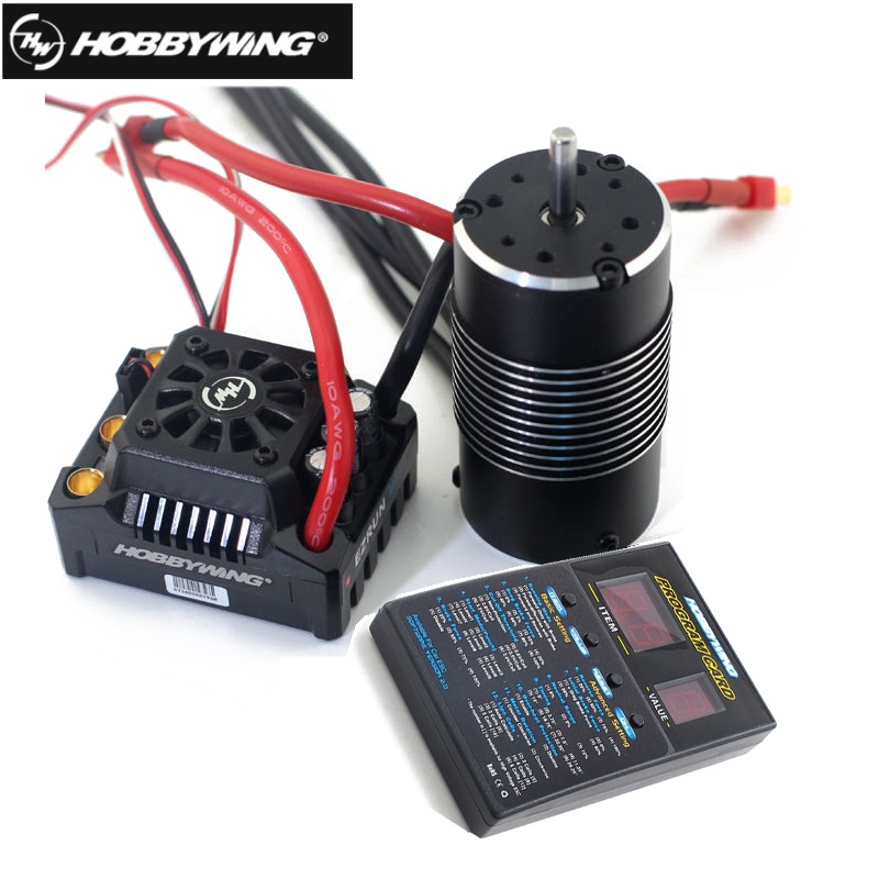 Hobbywing EzRun Max8 v3 150A ปลั๊ก ESC T TRX กันน้ํา + มอเตอร์ 4274 2200KV + โปรแกรม LED สําหรับรถบรรทุกบังคับ 1/8