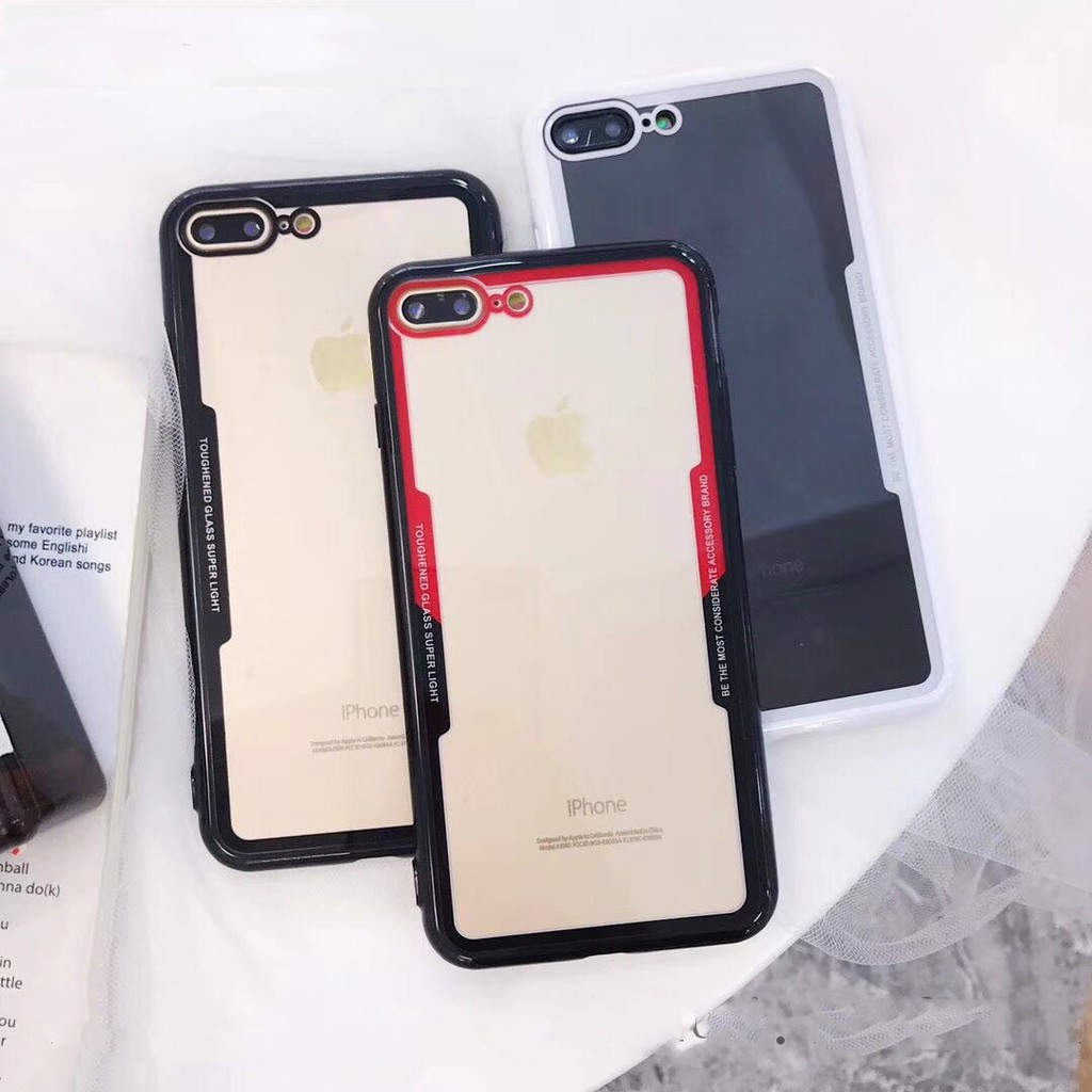 Case IPhone 7Plus 8Plus เคส Apple IPhone 7Plus 8Plus เคสไอโฟน เจ็ดพลัส แปดพลัส เคสใส ขอบสี