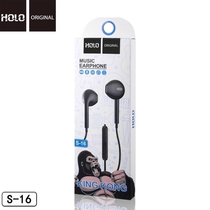 หูฟัง Holo S-16 แบบปรับเสียงได้ Holo S-16 For ios Androidmusicearphone (ของแท้ 100%)