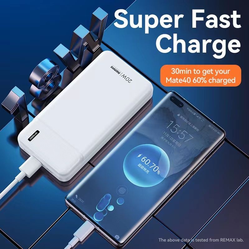 แบตสำรอง Power bank Remax RPP-154 30000 mAh 20W PDQC Multi-comatible ...