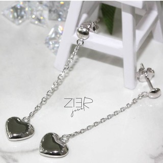 ต่างหูเงินแท้ 925 ประดับพลอยCZ Earring Silver 925 With Cubic Zirconia-(E14180319)