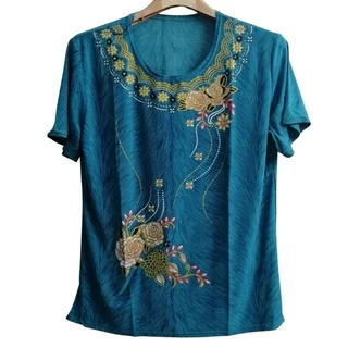 เสื้อคอกลมผ้าพริ้ว เสื้อผู้ใหญ่