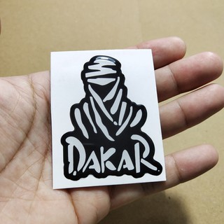 สติกเกอร์ dakar สีดํา