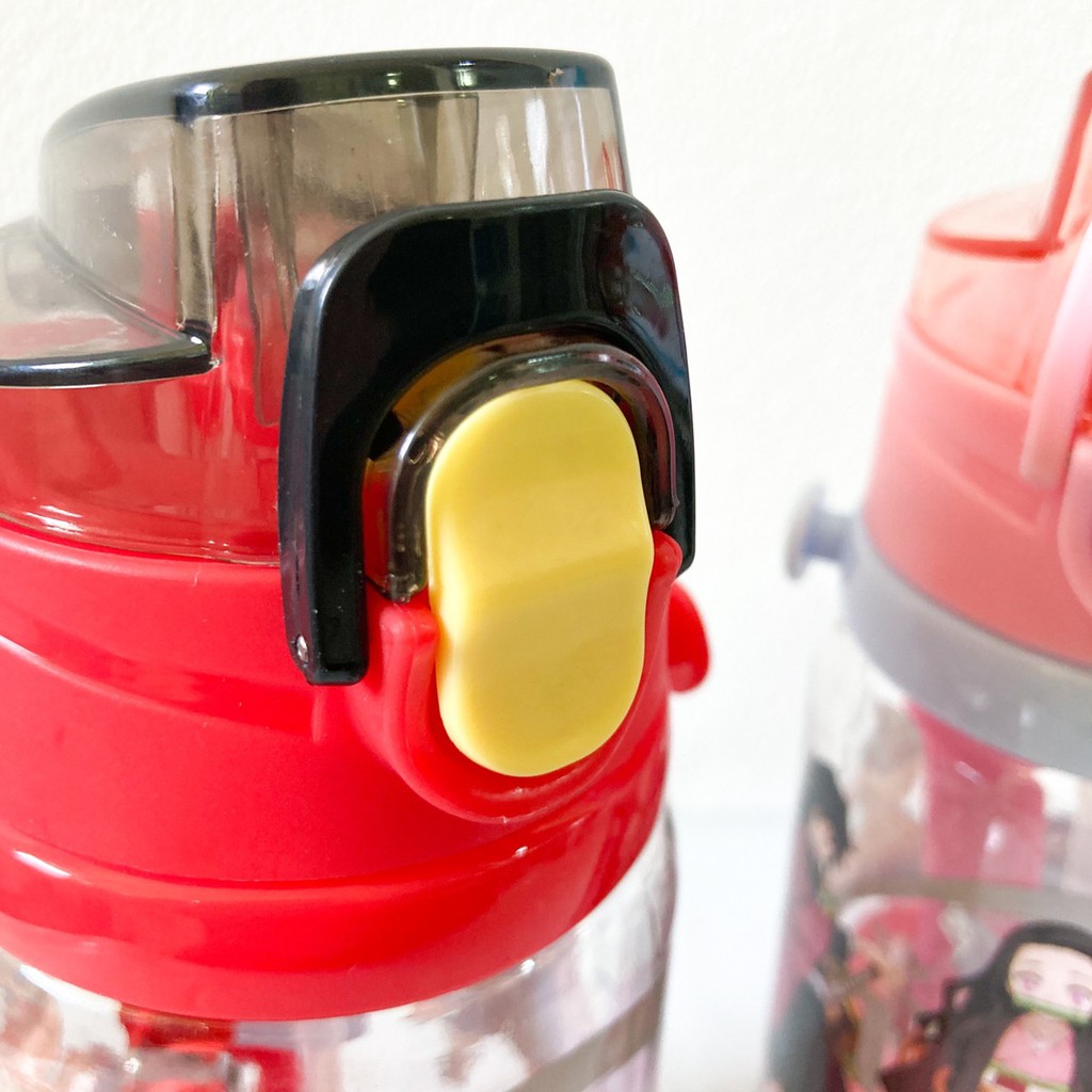 ขวดน้ำ ดาบพิฆาตอสูร ปราศจาก BPA มี 400ml/650ml มีสายคล้อง แบบหลอดดูดเด้งมีสายสะพาย หลอดซิลิโคน