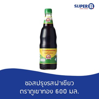 น้ำซอสปรุงรสฝาเขียว (ซอสถั่วเหลือง) ตราภูเขาทอง 600มล