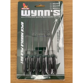Wynn's ตะไบเหล็ก 6ตัว/ชุด ตะไบ รหัส W0289A : 3 x 140 mm , รหัส W0289B : 4 x 160 mm ตะไบเอนกประสงค์