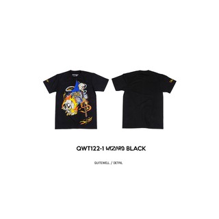 เสื้อยืดแขนสั้น  🎴 QWT122-1 WITCH BLACK ชุดลำลอง