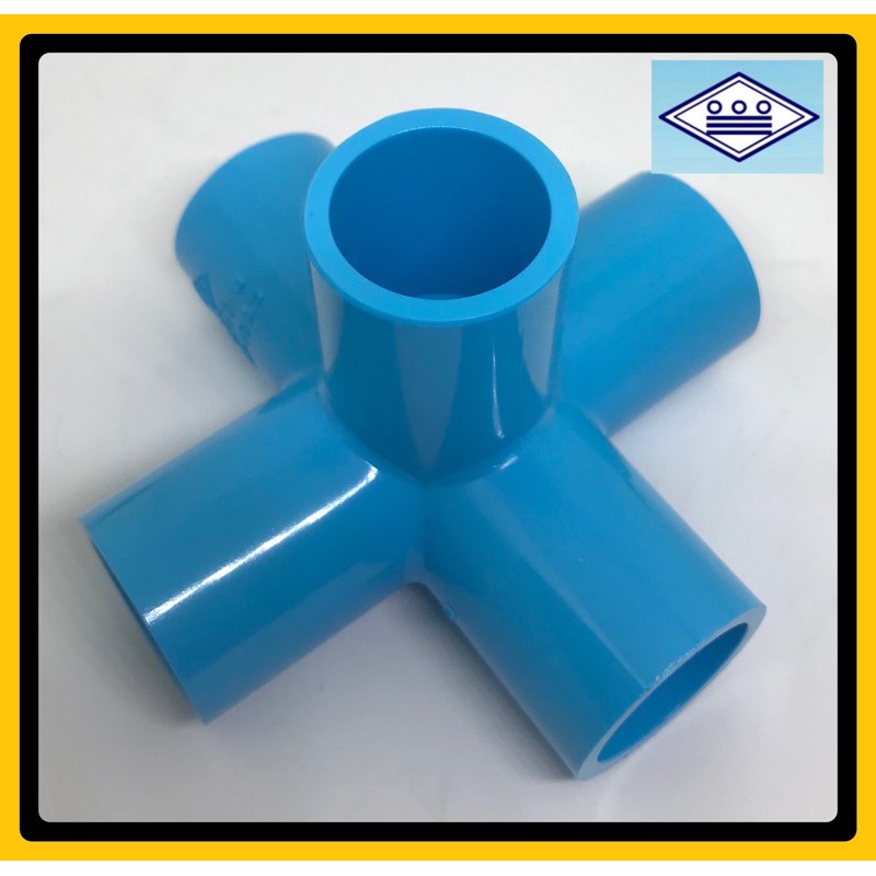 ข้อต่อpvc 5 ทาง (ห้าทางตั้งฉาก) ตราท่อน้ำไทย ขนาด 1/2”(4หุน) 3/4”(6หุน) และ 1”