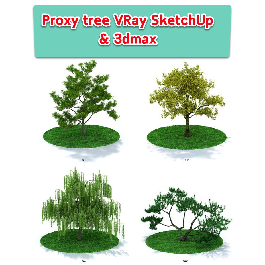 Proxy tree for VRay SketchUp & 3dMax (Archmodel v.31)